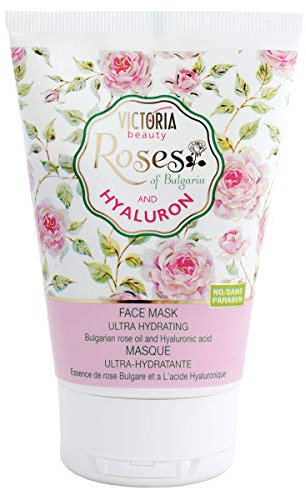Ultra Hydrating and Anti-Aging Facial Cream-Mask with Rose Essential Oil and Hyaluronic Acid, 100 ml