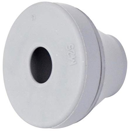 Intratec Kabeldurchführung Wasserdicht Gummitülle [Schutzart IP 66/67] Kabelverschraubung M25-10 Stück, grau | Kabeltülle Gummi | Würgenippel | Gummitülle Kabeldurchführung Gummi, Gumminippel