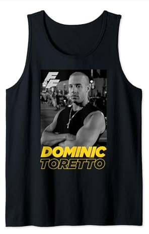 Fast & Furious Dominic Toretto Portrait Logo Tank Top