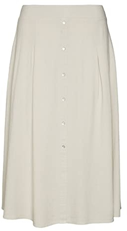 VERO MODA Falda de Mujer Vmjesmilo WVN Ga Noos, Forro Plateado., M