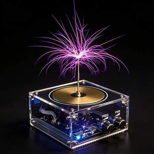 Vastarry Musik Tesla Spule Music Tesla Coil Desktop-Spielzeug Blitzmodell Electric Power Wireless Transmission Model Science Experiment Tool