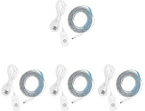 Uonlytech 4stücke Bewegungsmelder Lichtband Für Unterbau Warmweiß Für Schrank Kleiderschrank Küche Und Tv-hintergrundbeleuchtung