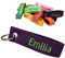 polar-effekt Filz Schlüsselband mit personalisiertem Stick - Farbe Lila - mit Wunschname Bestickt - für Auto und Haustürschlüssel - individuelle Geschenkidee - Made in Germany - jung und alt