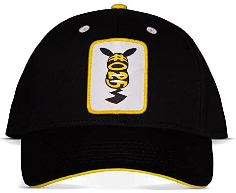 Pokémon Pikachu Unisexe Casquette Noir 100% Coton