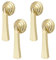 MOROBOR Teardrop-förmigen Schrank zieht, 4pcs solide gebürstetem Gold Anhänger Zinklegierung Griffe Knopf mit Befestigungsschraube für Schränke Schublade Tür Möbel dekorative/lange Streifen Anhänger