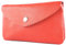 modamoda de P11 Damen Leder Geldbörse Portemonnaie Medium Handmade in Italy, Farbe:Signalrot