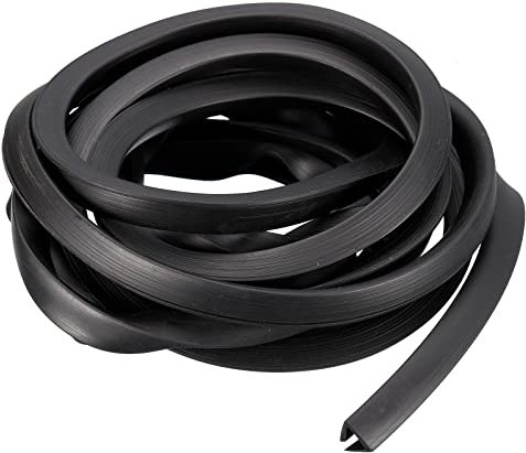 sourcing map Joint de protection en caoutchouc pour bord de 9,5 à 10 mm - Longueur : 3,5 m - Noir