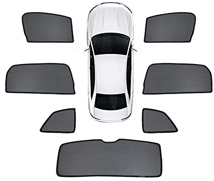 WangSiwe Auto magnetischer Sonnenschutz für Skoda Kodiaq 2017-2023 Doppelseitiges UV Schutz Autofenster Netz Blendschutz Sonnenschutzrollos Auto Zubehör,7pcs Full Set