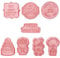 TopHomer Lot de 8 Emporte-Pièces 3D Plastique Alimentaire - Pour Enfants, Biscuits et Gâteaux | Motifs Anniversaire