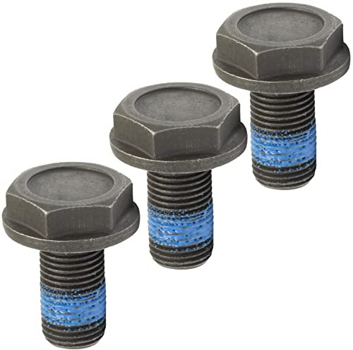 AERZETIX - C66281 - Lot de 3 Boulons de volant moteur M10 x 1 avec collerette - empreint hexagonal - compatible avec N 902 061 01, N 902 061 03