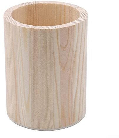 pour Pot à crayons en bois pour bureau, stylos, cosmétiques, pinceaux de maquillage, papeterie, organisateur de rangement de bureau