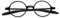 KoKoBin Retro Lesebrille Herren und Damen runde Lesehilf Sehhilfe Brille TR90 Vollrahmenbrille (Schwarz, 2, diopters)