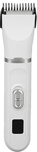 Fockety Hundepflegeschere, geräuscharme Hundeschermaschine für die Fellpflege, Hundehaarschneidemaschine, Haustierpflegeset mit 4 abnehmbaren Scherköpfen für Haare um Pfoten, Augen, Ohren