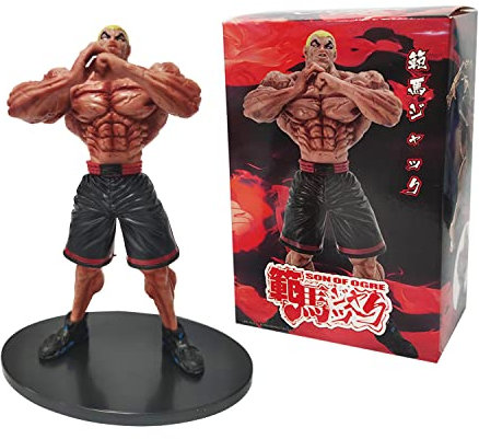 Jiumaocleu Anime Figur Baki Jack Hanma - Statue Jack Hanma 18 cm Modell Hanma Yujiro Figur Modell PVC Handgefertigt Desktop Dekoration