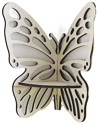 SSIMOO Schmetterling Kristall Display Regal Holz Ständer Ecke Dekoration Boho Hängende Wand Schmuck Halter Lagerung Organizer Haus Dekor (Color : Crystal Shelf DJ238)