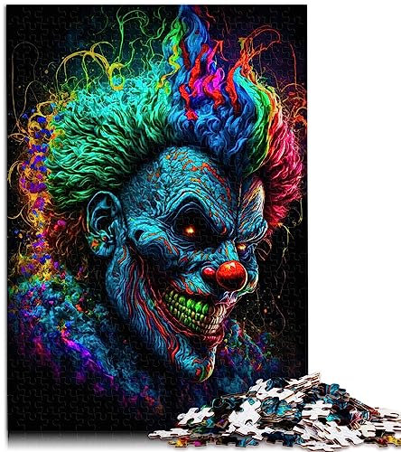 Der Psycho-Clown Puzzle 1000 Teile aus 100% recyceltem Karton für Erwachsene und Kinder ab 12 Jahren, 26 x 38 cm