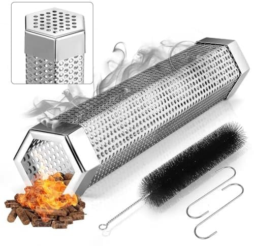 Heiß- oder Kalträucherofen aus Edelstahl, 30 cm, für Grills und Smoker