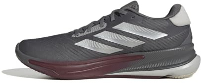 adidas Mens Supernova Ease Running, Grey/Silver Metallic/Shadow Red, 6 UK