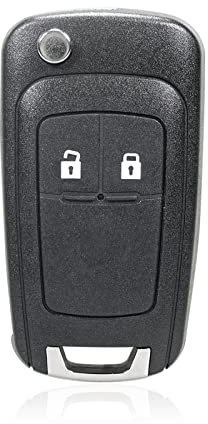 Unifizz Ersatz 433 MHz 2 Tasten Autoschlüssel Schlüsselanhänger für OP-EL VA-UXHALL Astra J Insignia Meriva Zafira B Corsa Mokka Vectra Chevrolet Orlando Cruze Adam VA-UXHALL Insignia Fernbedienung