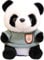 RIUAHST 25 cm Panda Süßes Stofftier,Panda Kuscheltier Plüsch Cute Anime Kuscheltier Puppe Stofftier Schwarz Weiß Panda Plüschtier,Geeignet für Jungen und Mädchen