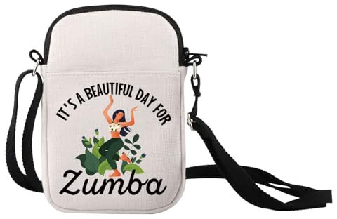 XYANFA Kosmetiktasche mit Reißverschluss It's A Beautiful Day for Zummba, Zummba-Liebhaber, Geschenk, Zumba-Lehrer, Zumba, Tänzer, Fitness, Coach, Schöne Umhängetasche für den Tag