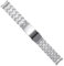 INSTR Uhrenarmband aus 316L-Edelstahl für Omega Seamaster DIVER 300M, Metallarmband mit Push-Slider-Schnalle(Silver)