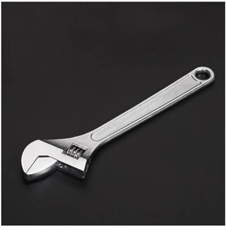 Socket Set 100mm 150mm 200mm 250mm 300mm 350mm 450mm 600mm Adjustable Spanner Wrench Tool Ratchet Tool(250mm 1pc)