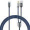 Gbformat Câble de Charge USB C vers Prise Audio Auxiliaire de 3,5 mm, Cable Jack Adaptateur Casque, Cable Aux Voiture Stéréo Audio Compatible Phone 15/Pad/S23, S22, S21, S20 Ultra