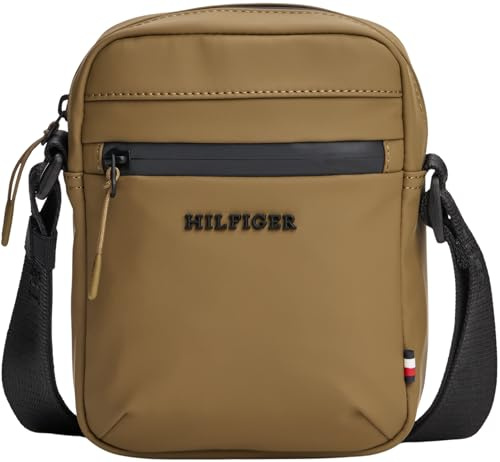 Tommy Hilfiger Herren Crossbody Bag Tasche Mini Reporter Klein, Grün (Midwestern), Einheitsgröße