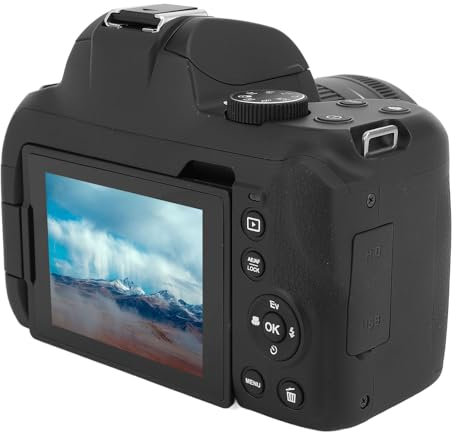 4K-Digitalkamera, 72 MP HD, 12-facher Digitaler Zoom, Autofokus, Mikro-Spiegelreflexkamera mit Teleskopobjektiv, 3-Zoll-IPS-Bildschirm für Einsteiger, Anti-Shake, Blitz