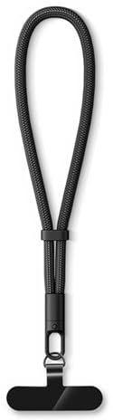 MORSUNBELA Handykette Handschlaufe Handy, Handykette kurz, Verstellbare Handyband Kurz, Handyketten Handgelenk, Band für Handyhülle, für Handyhülle, Schlüssel - Schwarz