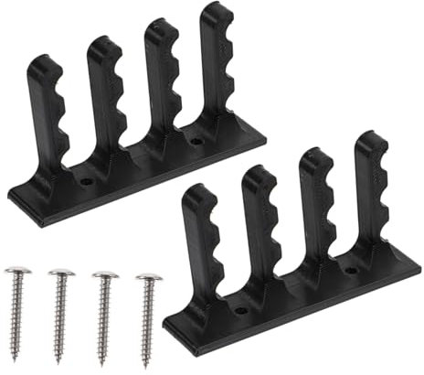 NULYLU 2stücke Wandbogenaufhänger Schrauben Wandbogenhalterung Für Aufbewahrung Und Präsentation Schwarze Farbe Stabil Und Langlebig