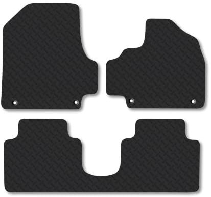 Fits Hyundai IONIQ 5 (2021+) 5mm Rubber Car Mats | Heavy Duty Rubber Tailored Fit Floor Mats Full Coverage Durable Waterproof Accessories Easy Clean Anti Slip Made in the UK