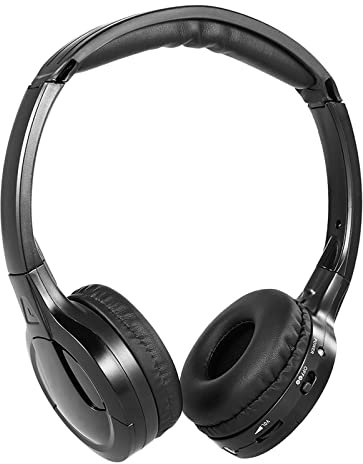 Matybobe Kabellose Auto-Kopfhörer, Stereo-Headset, Zweikanal-Infrarot-Kopfhörer für Auto-DVD-Player