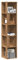 Xichuzi Eckregal Artisan-Eiche 33x33x165 cm Holzwerkstoff, Bücherregal, Esszimmer Deko, Eckbücherregal, Eckschrank, Leiterregale, Ecke Dekoration - 856725
