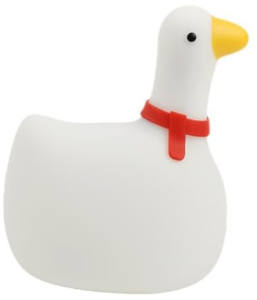 jojofuny Nachtlicht Für Silikon Lampe Usb Aufladbar Junge Mädchen Schlafzimmer Badezimmer Zimmerlicht Ohne Flackern Mit Schaukel Gans Design