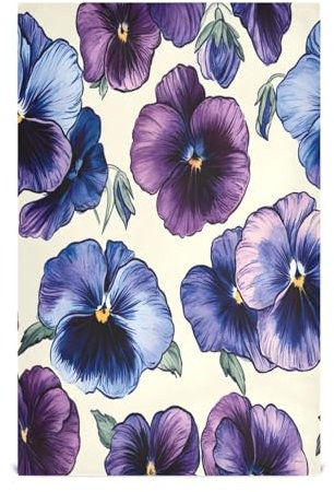 RPLIFE Blaue lila Veilchen Küchentücher, 71 x 45 cm Saugfähige Geschirrtücher