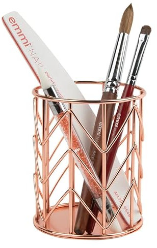 Emmi Nail Feilen- & Pinselhalter Rosé-Gold – Stylische Aufbewahrung für Pinsel, Feilen & Stifte | 9,9 cm hoch, 8 cm Durchmesser