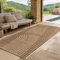 SIMPEX Indoor Outdoor Teppich Wetterfest pflegeleicht im natürlichen Jute-Look, Sisal Teppich Wohnzimmer, Küche, Terrasse, Garten und Balkon, 80x150 cm