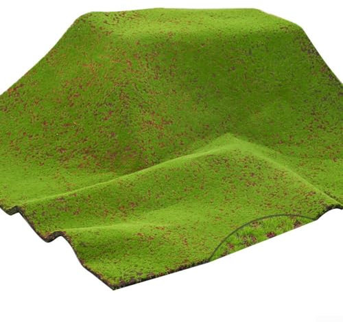 Tapis décoratif en gazon artificiel parfait pour le salon, la chambre à coucher et la décoration de jardin (mousse à base rouge)