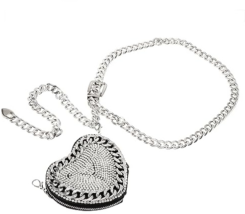 TOPPERFUN Kleiner Bauchtasche Damen mit Strasssteinen Silber Pu Material und Verstellbarem Gurt zum Shoppen und Reisen Kleine Schultertasche für Frauen