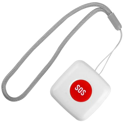 VERDANVERSE Button Remote Alarm Caregiver Pager Fall Detector for Elderly Home Safety