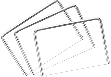 CIYODO 3 Pezzi Affettatrice Formaggio Acciaio con Filo Torta Multifunzione Leggera e Resistente per Cucina e