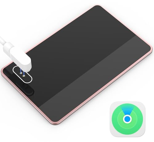 Air Tag Card Wallet Tracker Karte Funktioniert mit Apple Wo ist? APP (iOS NUR), Dünne Wiederaufladbarer Geldbörsenfinder, Wasserdicht Bluetooth Finder für Geldbeutel, Reisepässe, Gepäckanhänger