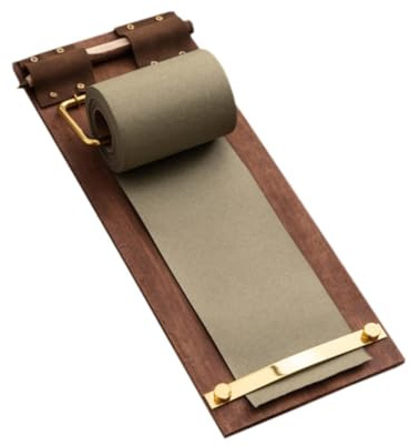 Generic Menühalter Klemmbrett Holz Memo Board mit Stiftehalter Notizblock Und Nachrichtenblock Inklusive Stift Und Rollpapier Aus Hochwertigem Holz für Büro K, T-shirt Grün