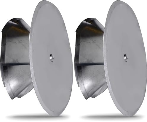 FIREFIX 2097/1 Kaminlochdeckel mit Spreiztrichter und Isolierung, verstellbar bis ø 160 mm, Silber (Packung mit 2)