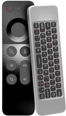 Qury Mando a distancia universal inteligente inalámbrico con funciones de ratón y teclado para Android TV Box, Windows, Mac, Linux Gyro Remote