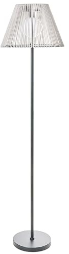 LED Solar Garten Outdoor Stehlampe grau 123 cm hoch modern Außenleuchte Luete