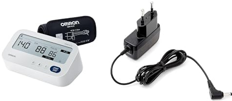 OMRON X3 Comfort AFib, Digitales Oberarm-Blutdruckmessgerät, Vorhofflimmern Erkennung, 22-42cm + OMRON Netzteil Universal (HHP-CM01 Adapter)