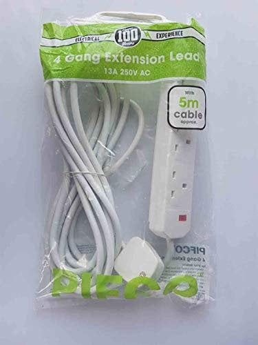 Daewoo 4 Way Extension Cable, 5 Meter Cable